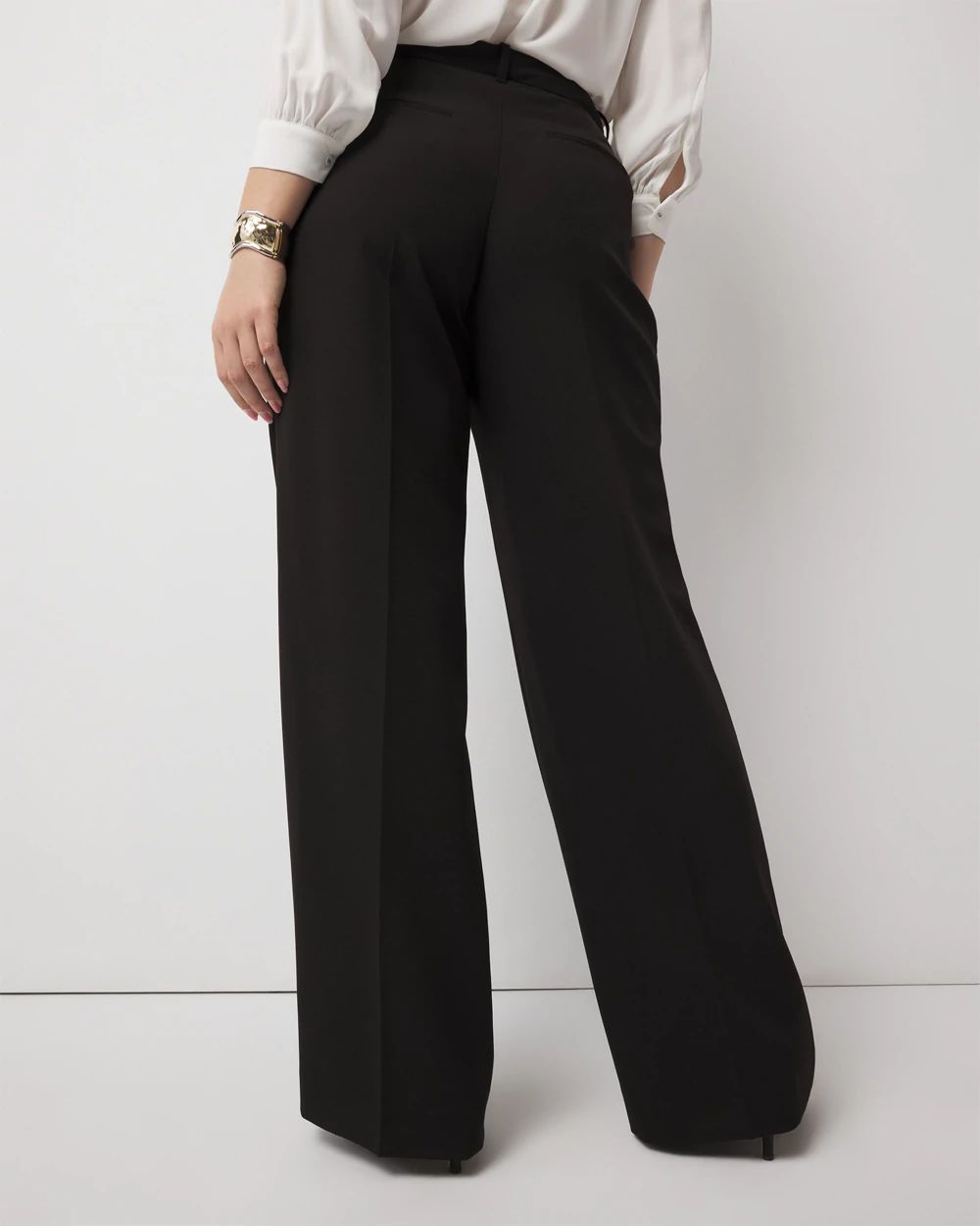 Pleated Wide Leg Pants | White House Black Market